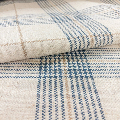 Daine Plaid Upholstery Fabric, Twilight - HomeStyle Fabrics