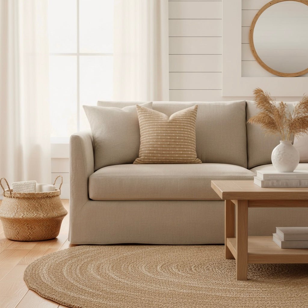 Dalia Stripe Pillow Cover, Harvest - HomeStyle Fabrics