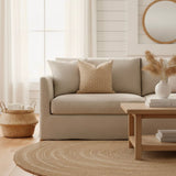 Dalia Stripe Pillow Cover, Harvest - HomeStyle Fabrics