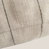 Harlow Stripe Pillow Cover, Jute - HomeStyle Fabrics