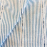 Isla Blue Stripe Fabric, Cornflower - HomeStyle Fabrics