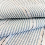 Isla Blue Stripe Fabric, Cornflower - HomeStyle Fabrics