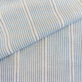 Isla Blue Stripe Fabric, Cornflower - HomeStyle Fabrics