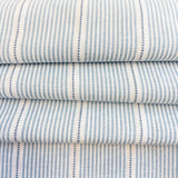 Isla Blue Stripe Fabric, Cornflower - HomeStyle Fabrics
