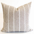 Isla Stripe Pillow, Butterscotch Brown - HomeStyle Fabrics