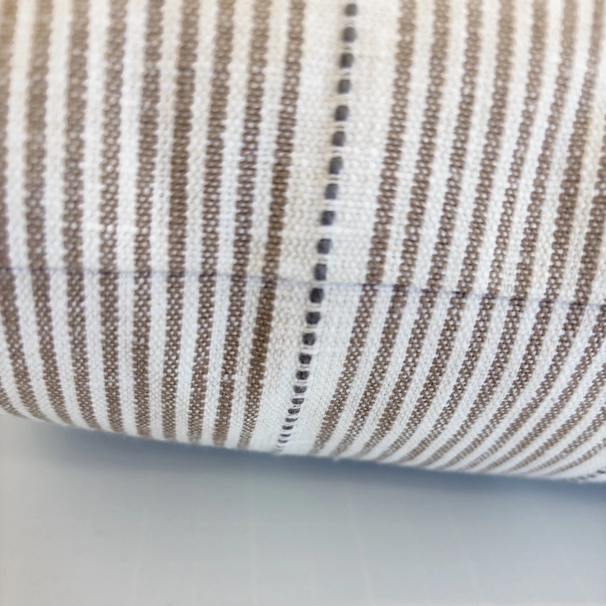 Isla Stripe Pillow, Butterscotch Brown - HomeStyle Fabrics