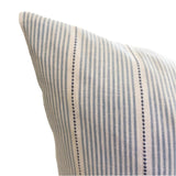 Isla Stripe Throw Pillow, Coneflower Blue - HomeStyle Fabrics