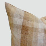 Jasper Plaid Pillow Cover, Caramel - HomeStyle Fabrics