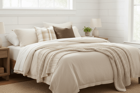 Jasper Plaid Pillow Cover, Caramel - HomeStyle Fabrics