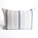 Logan Stripe Pillow Cover, Lapis Blue - HomeStyle Fabrics