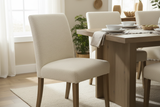 Luna Boucle Fabric on Dining Chair
