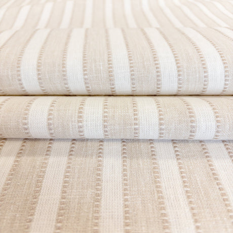 Marla Stripe Fabric, Sandbar - HomeStyle Fabrics