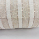Marla Stripe Pillow, Sandbar - HomeStyle Fabrics