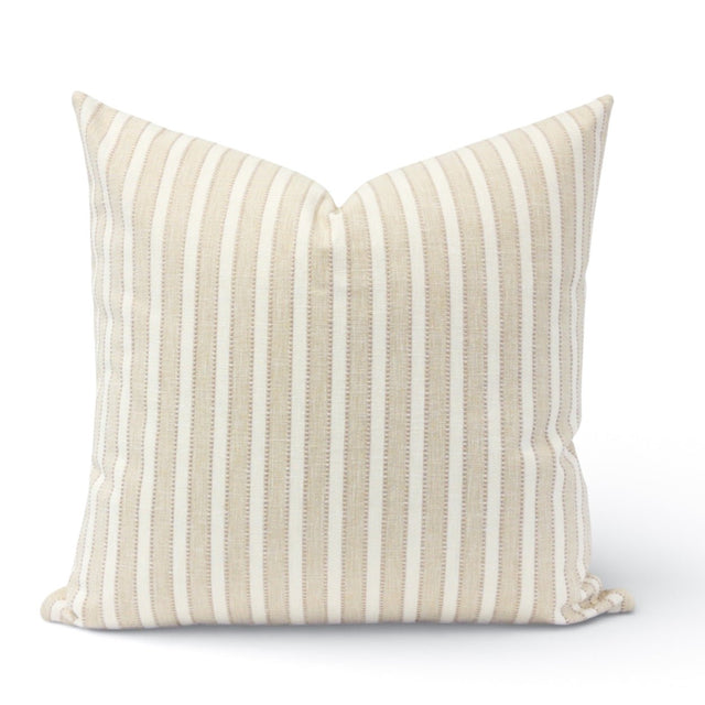 Marla Stripe Pillow, Sandbar - HomeStyle Fabrics