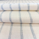 Mila Stripe Fabric, Sky - HomeStyle Fabrics