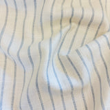 Mila Stripe Fabric, Sky - HomeStyle Fabrics