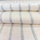 Mila Stripe Fabric, Sky - HomeStyle Fabrics