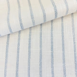 Mila Stripe Fabric, Sky - HomeStyle Fabrics