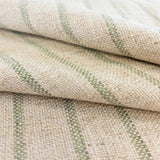 Mila Stripe Pillow Cover, Aloe - HomeStyle Fabrics