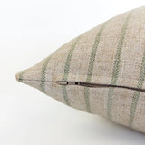 Mila Stripe Pillow Cover, Aloe - HomeStyle Fabrics