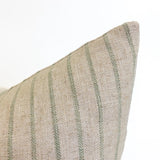 Mila Stripe Pillow Cover, Aloe - HomeStyle Fabrics