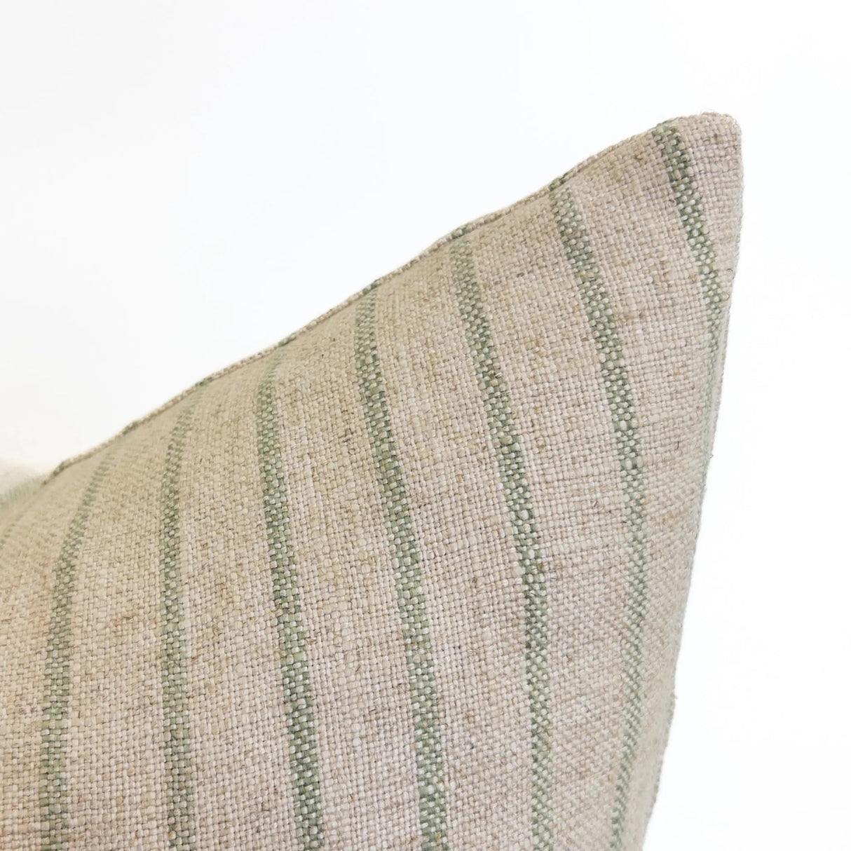 Mila Stripe Pillow Cover, Aloe - HomeStyle Fabrics