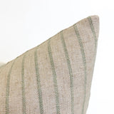 Mila Stripe Pillow Cover, Aloe - HomeStyle Fabrics