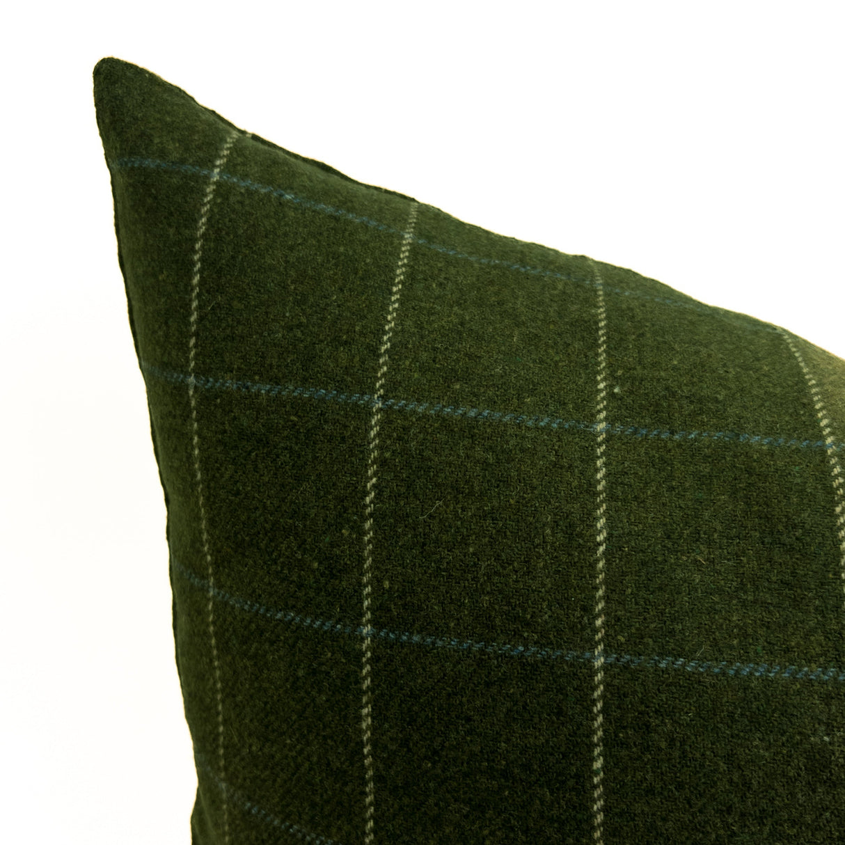 Miller Check Pillow, Moss - HomeStyle Fabrics
