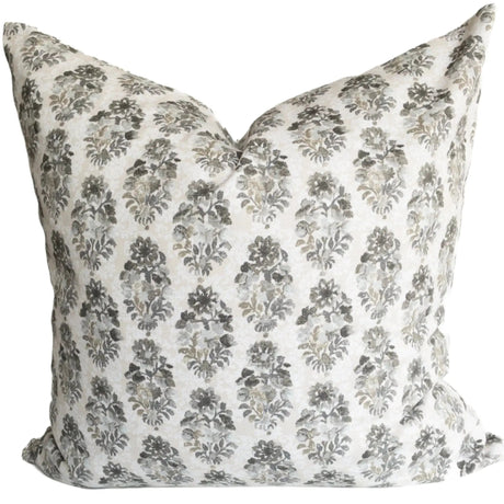 Oriana Floral Pillow Cover, Shadow - HomeStyle Fabrics