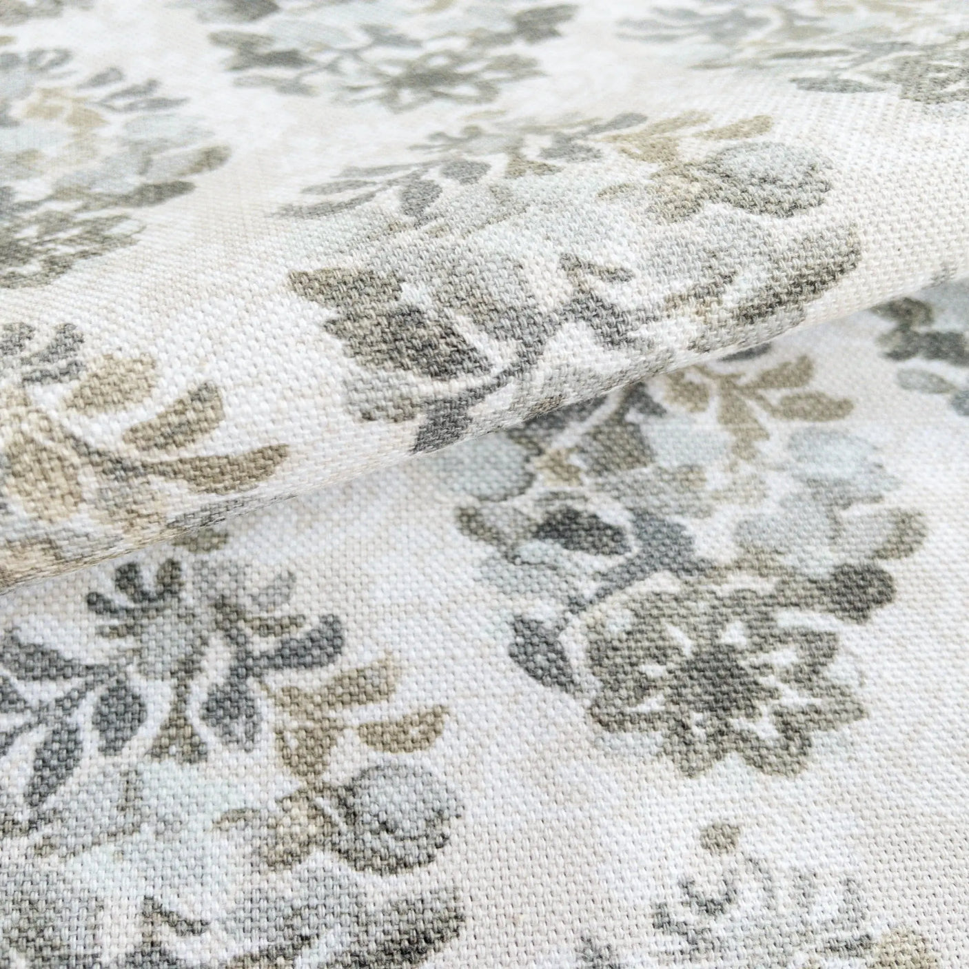 Oriana Floral Print Fabric, Shadow - HomeStyle Fabrics