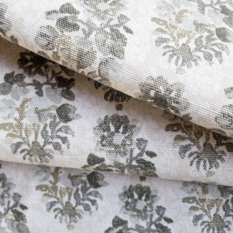 Oriana Floral Print Fabric, Shadow - HomeStyle Fabrics