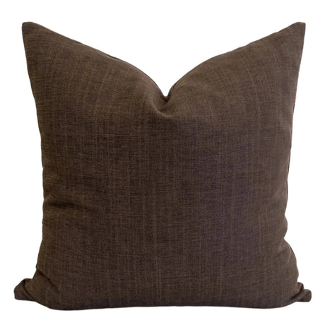 Piper Pillow Cover, Coffee - HomeStyle Fabrics