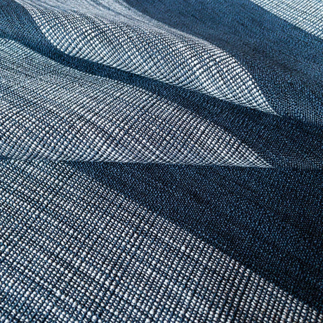 Porter Stripe Fabric, Denim - HomeStyle Fabrics