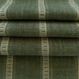 Remi Chenille Stripe Fabric, Olive - HomeStyle Fabrics