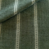 Remi Chenille Stripe Fabric, Olive - HomeStyle Fabrics