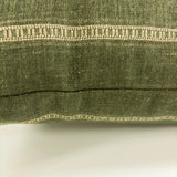 Remi Stripe Pillow Cover, Olive - HomeStyle Fabrics