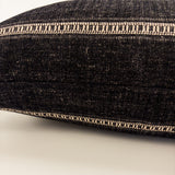 Remi Stripe Pillow, Onyx - HomeStyle Fabrics