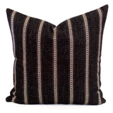Remi Stripe Pillow, Onyx - HomeStyle Fabrics