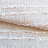 Sabbia Striped Fabric, Flax - HomeStyle Fabrics