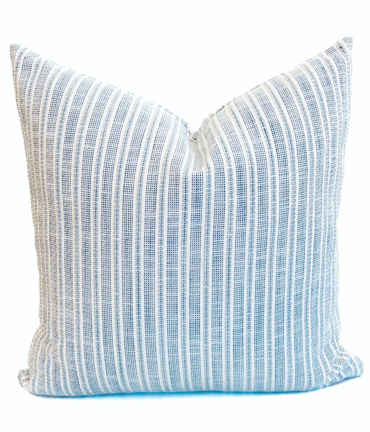 Sailor Blue Stripe Pillow, Chambray - HomeStyle Fabrics