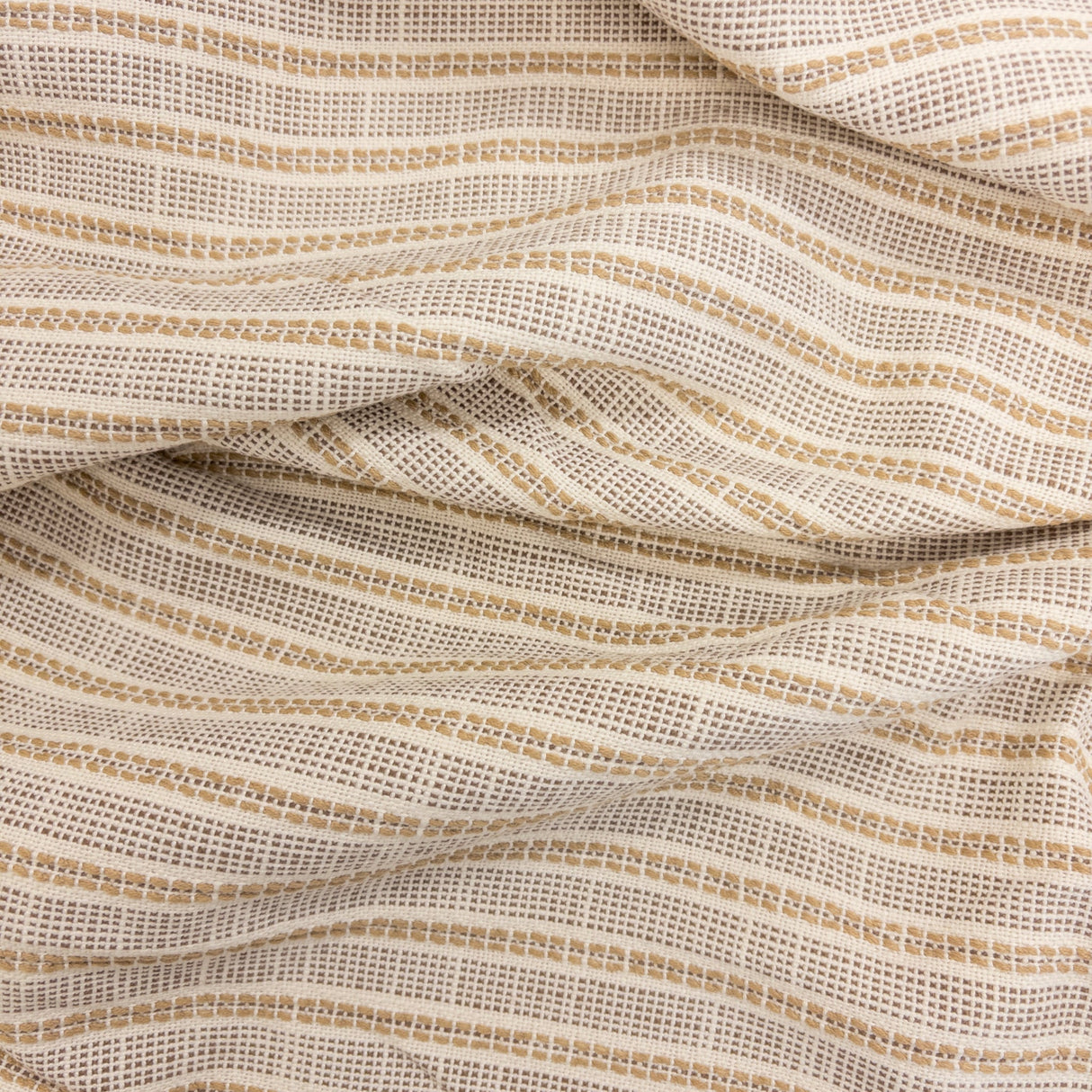 Sailor Stripe Outdoor Fabric, Sisal - HomeStyle Fabrics