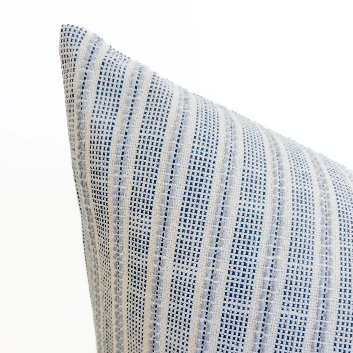 Sailor Stripe Pillow Cover, Chambray - HomeStyle Fabrics