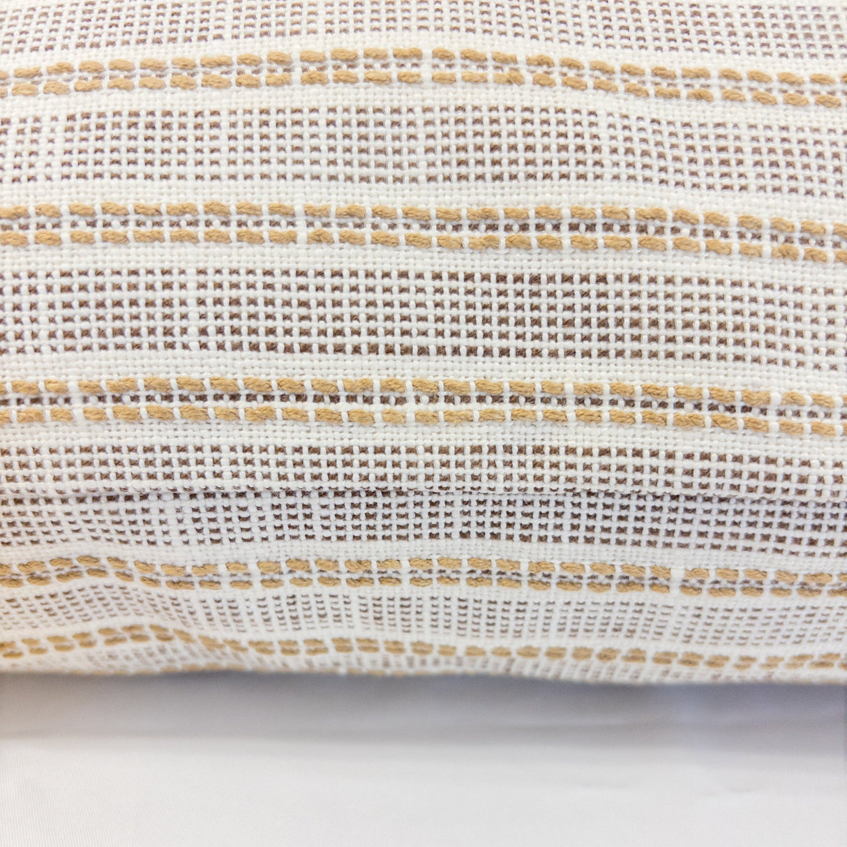 Sailor Stripe Pillow Cover, Sisal - HomeStyle Fabrics