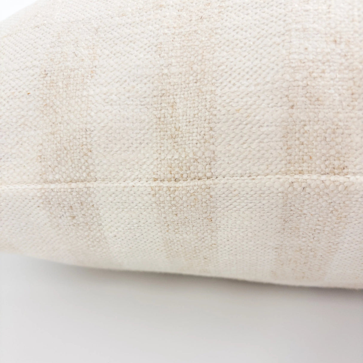 Saro Check Pillow Cover, Flax - HomeStyle Fabrics
