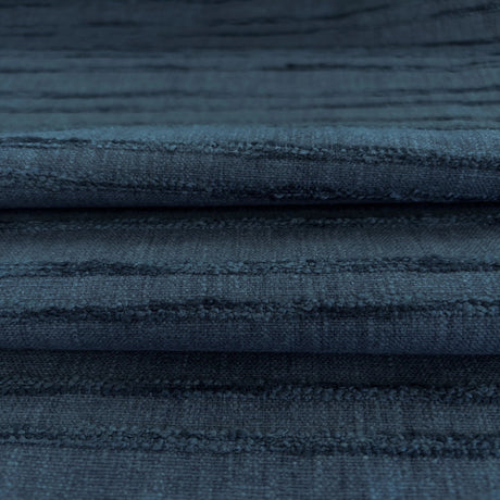 Sienna Stripe Fabric, Indigo - HomeStyle Fabrics