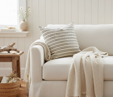 Sienna Stripe Newsprint Coastal Cottage Lifestyle