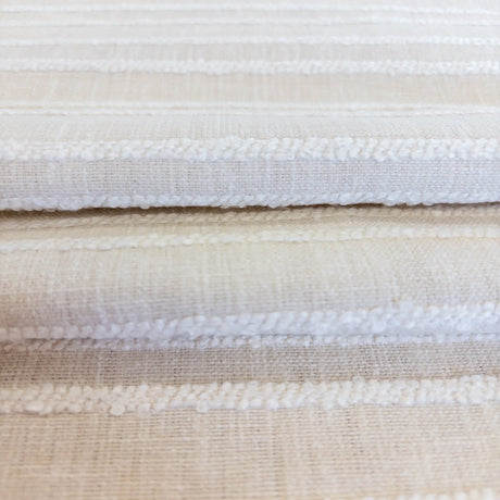 Sienna Striped Fabric, Flax - HomeStyle Fabrics