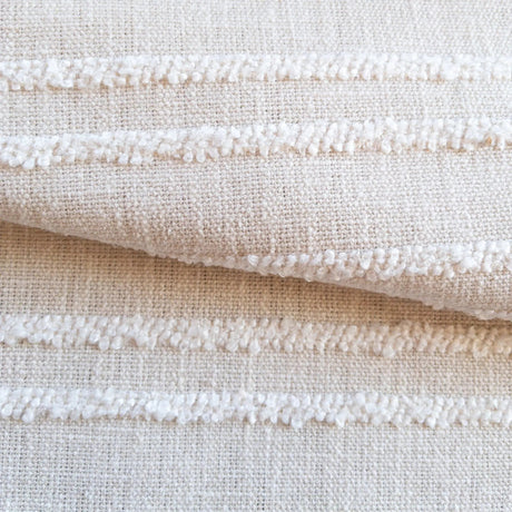 Sienna Striped Fabric, Sand - HomeStyle Fabrics