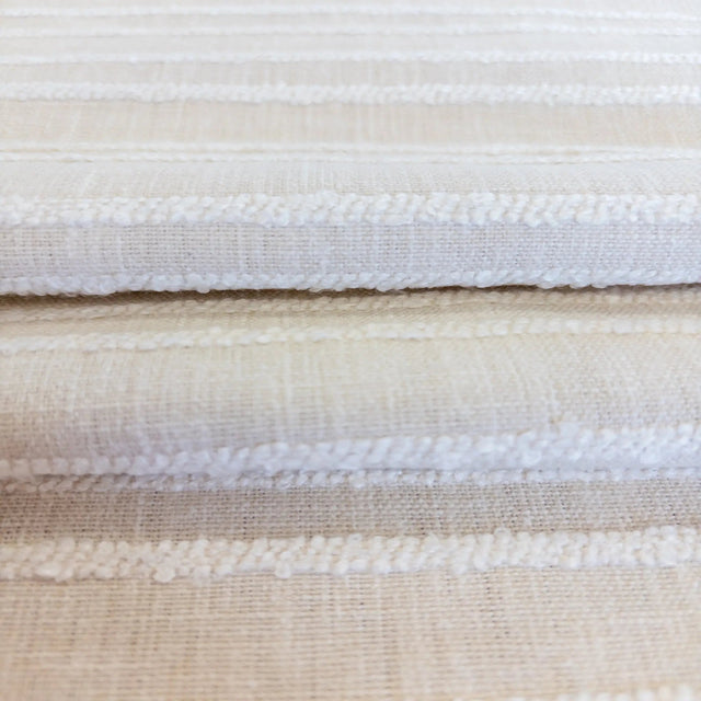 Sienna Striped Fabric, Sand - HomeStyle Fabrics