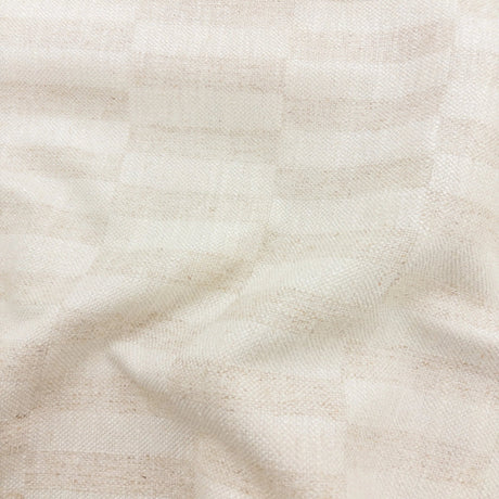 Sora Plaid Fabric, Flax - HomeStyle Fabrics